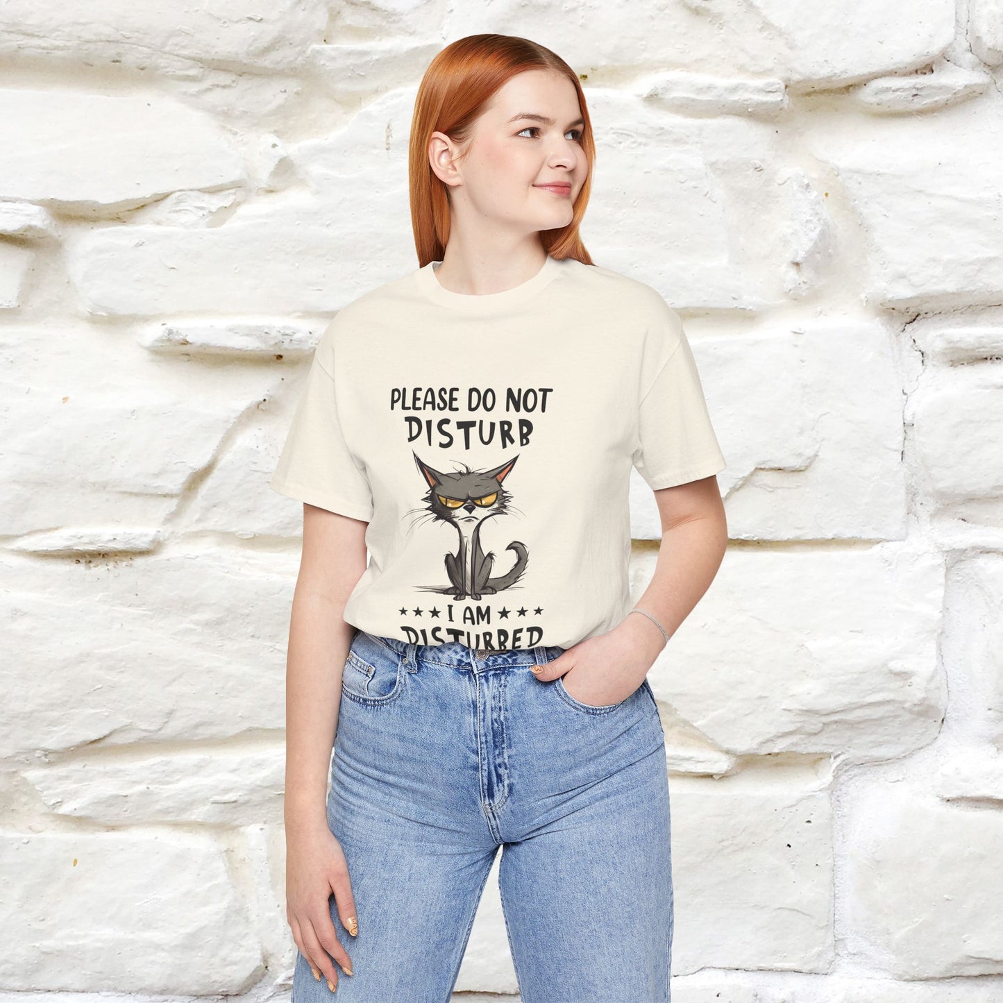 ''Please Do Not Disturb, I’m Already Disturbed Enough''| Cat T-Shirt |Nunu&Miao Studio - Nunu&Miao Studio