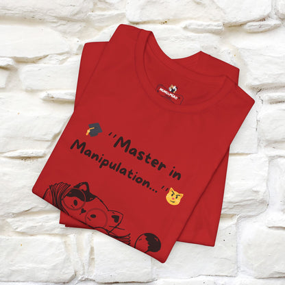 ''Master In Manipulation. How To Train Your Human ''  Cat T-shirt for Men and Women  100% Cotton*