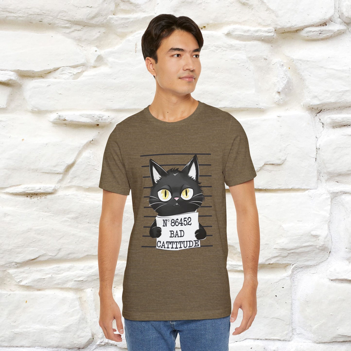 "Bad Cattitude" T-Shirt for Men & Women | 100% Cotton*