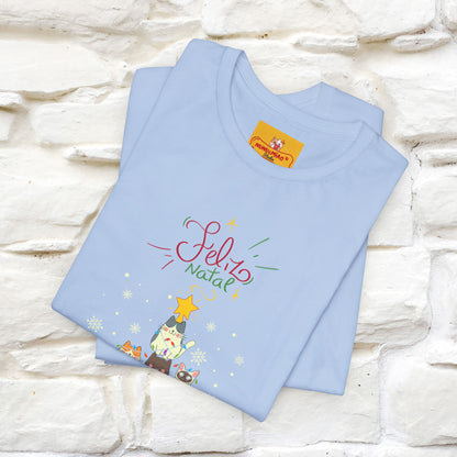 "Feliz Natal" Cat T-shirt|Nunu&Miao Studio - Nunu&Miao Studio