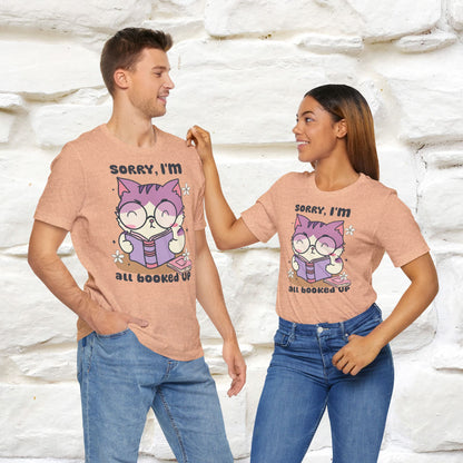 Funny Cat T-Shirt for Book Lovers – 100% Cotton* | Cute Cat Apparel for Men & Women | Gifts for Cat Lovers