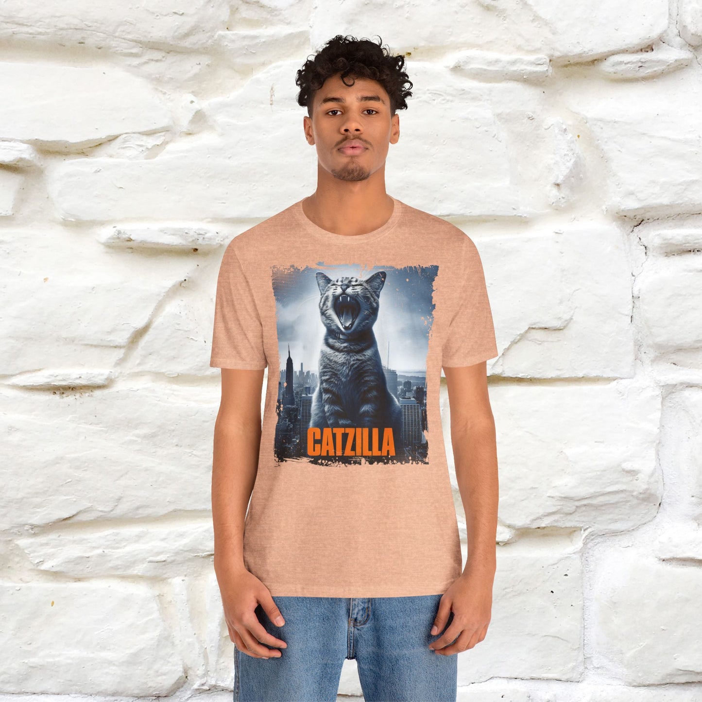 Catzilla T-Shirt | Fun Monster Cat Tee for Men & Women | 100% Cotton*