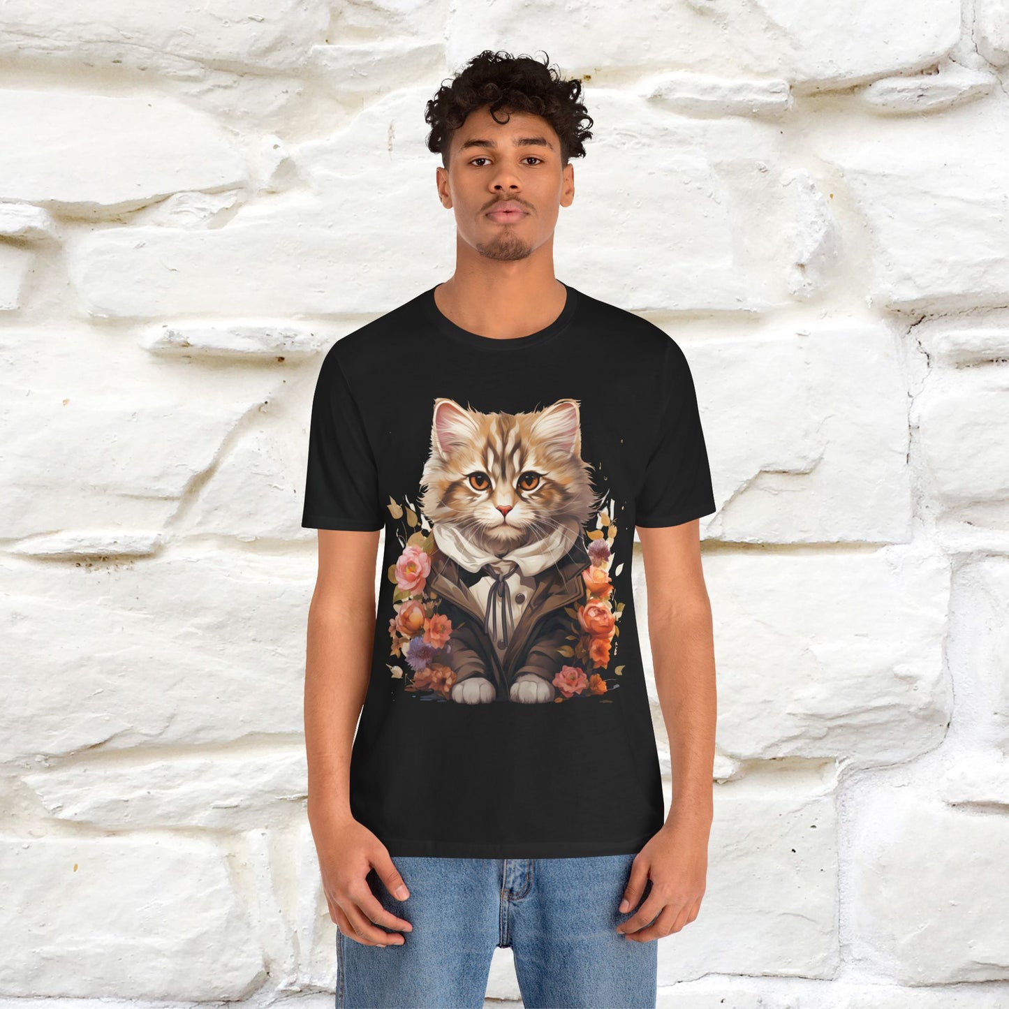 "Mr. Meow" Elegant Cat T-Shirt for Men & Women | 100% Cotton*