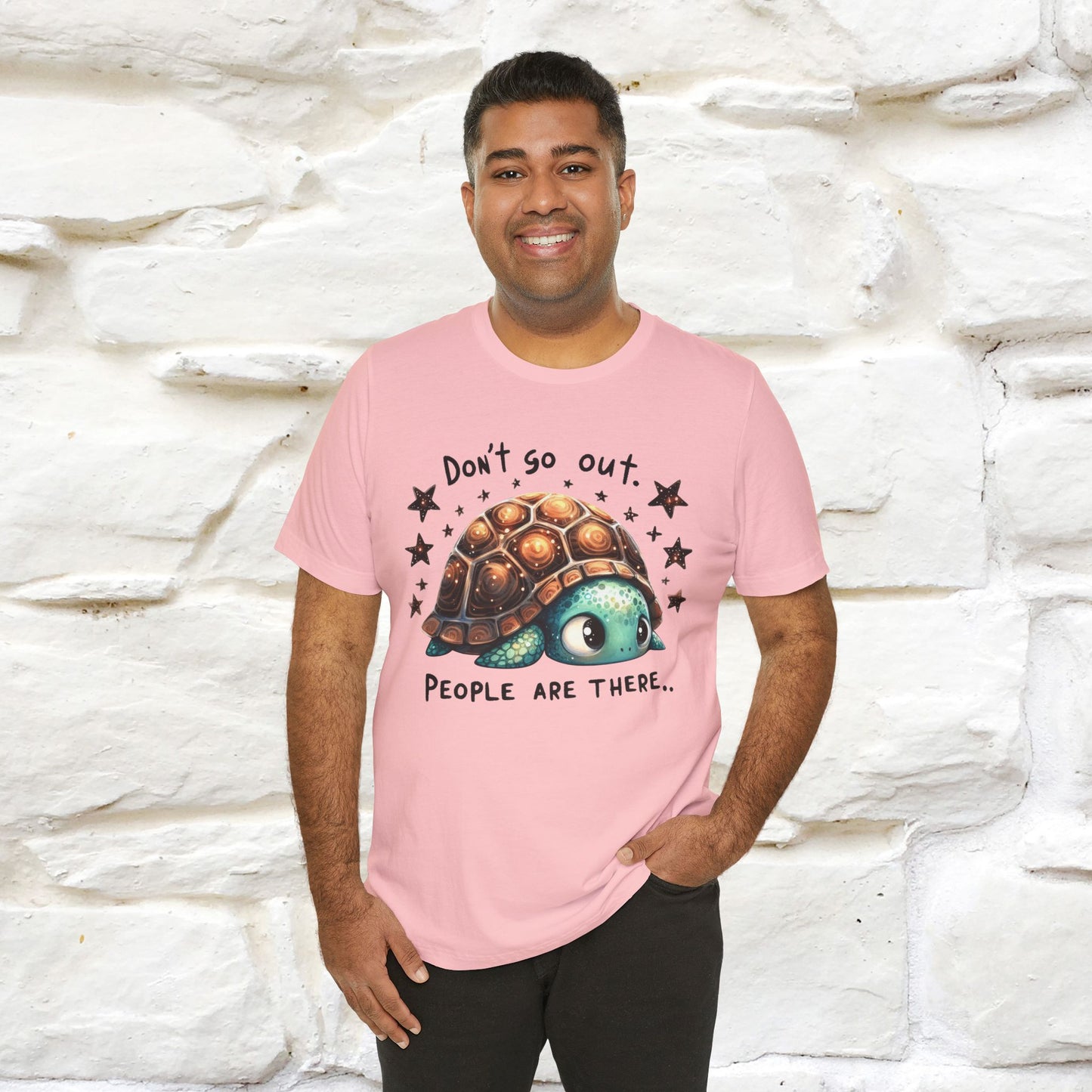 "Don't Go Out ..People Are There." |Funny T-Shirt | Nunu&Miao Studio