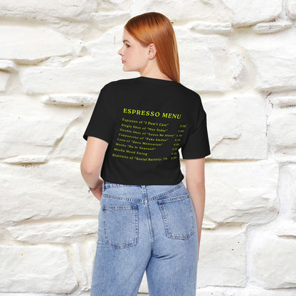 "More Espresso Less Depresso" |Cat T-Shirt | Nunu&Miao Studio