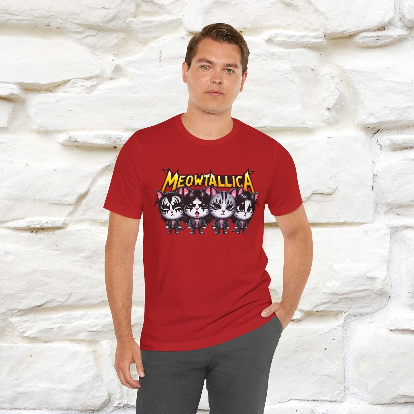 Meowtallica T-Shirt | Rock-Inspired Cat Tee| Nunu&Miao Studio - Nunu&Miao Studio