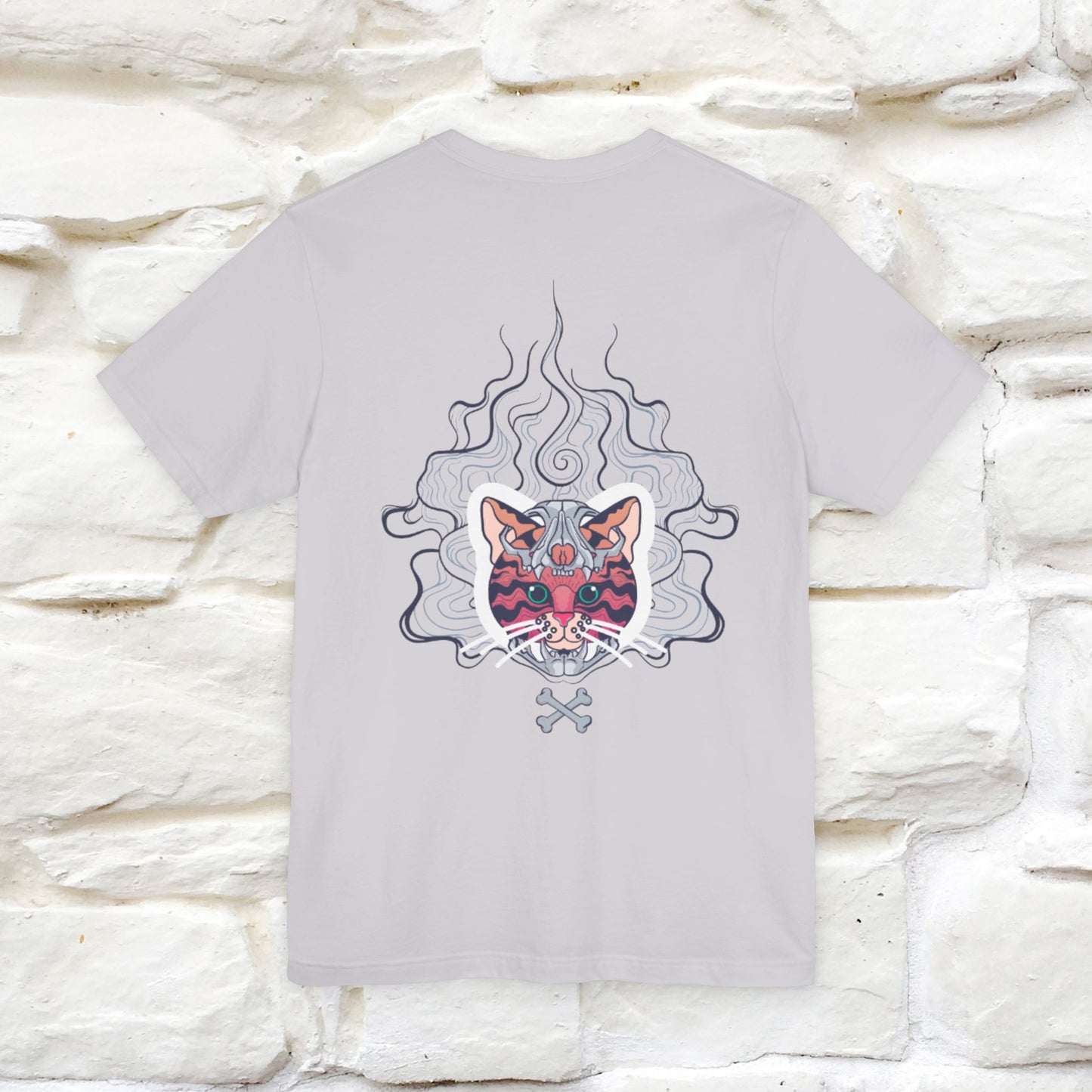 ''Air Fire Cat'' | Cat T-Shirt Front and Back Design | Nunu&Miao Studio