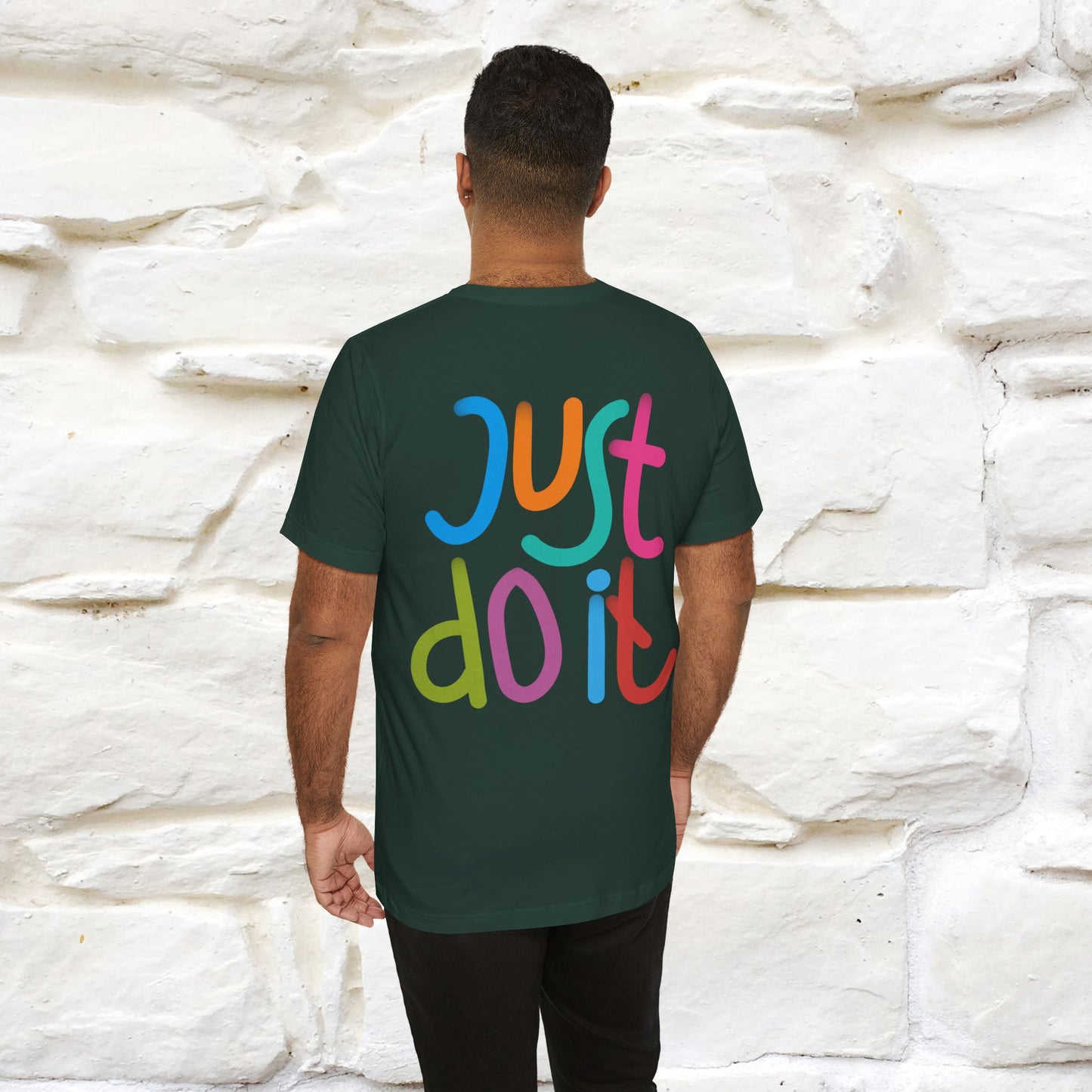 "Yes, Just Do It" Cat T-Shirt| Front & Back Design | Nunu&Miao Studio