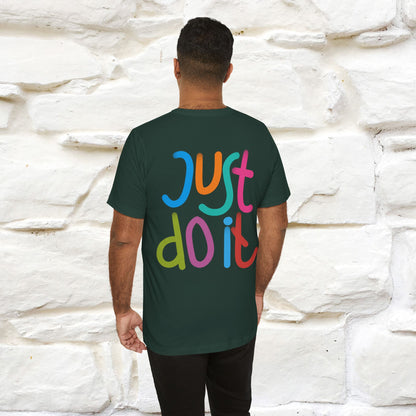 "Yes, Just Do It" Cat T-Shirt| Front & Back Design | Nunu&Miao Studio