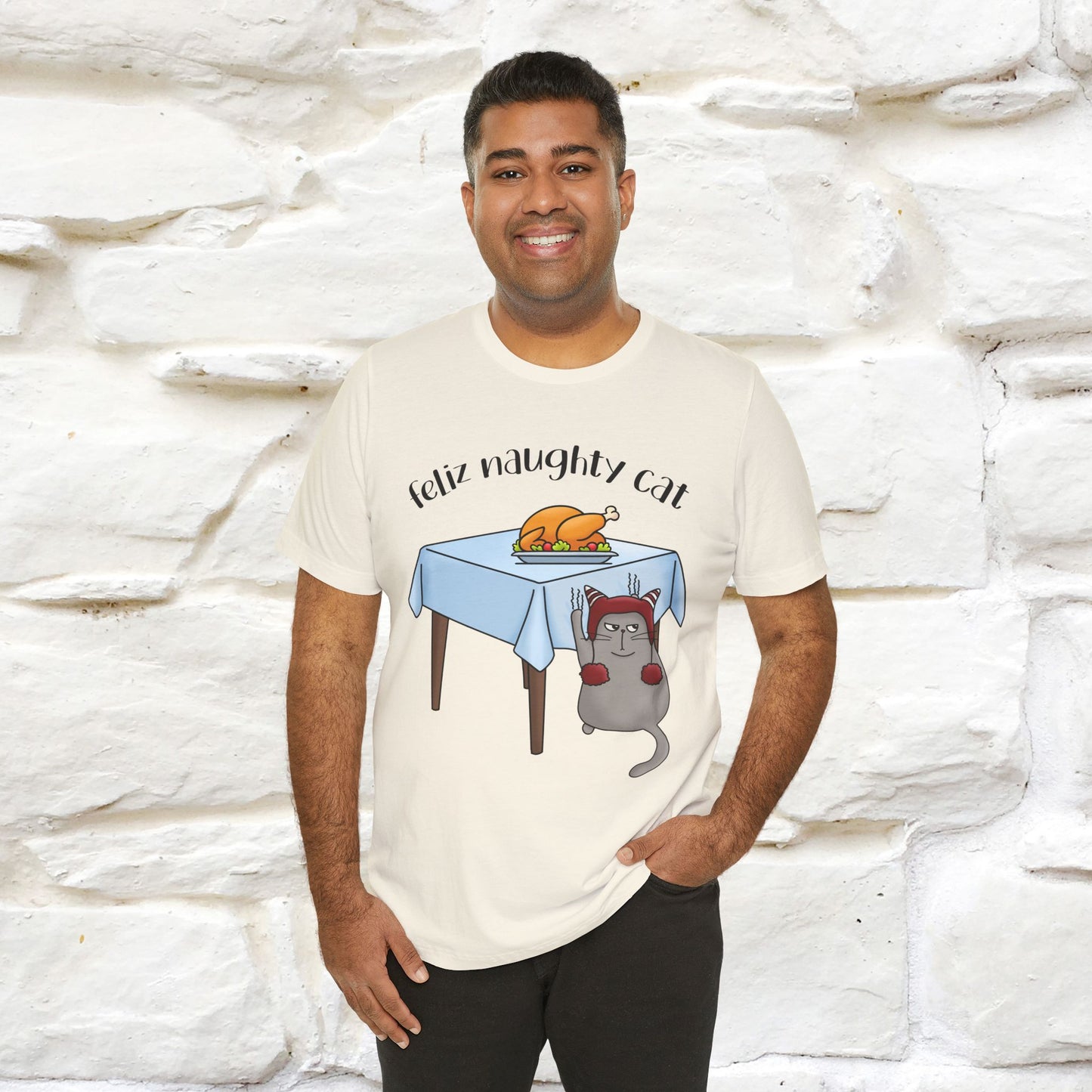 "Feliz Naughty Cat" |Funny Cat T-Shirt | Nunu&Miao Studio