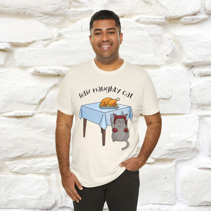 "Feliz Naughty Cat" |Funny Cat T-Shirt | Nunu&Miao Studio