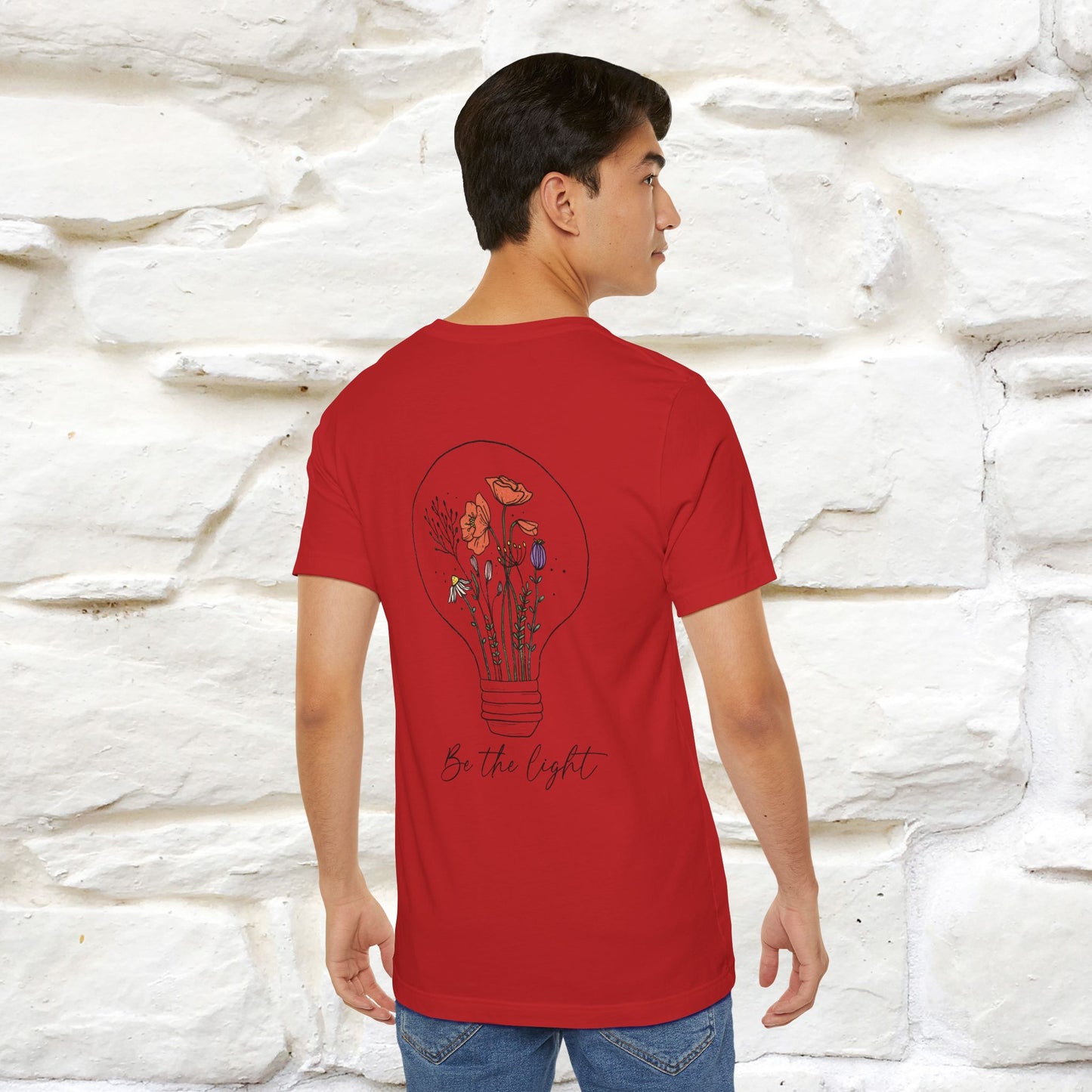"Be The Light" Cat T-Shirt | Front & Back Design | Nunu&Miao Studio