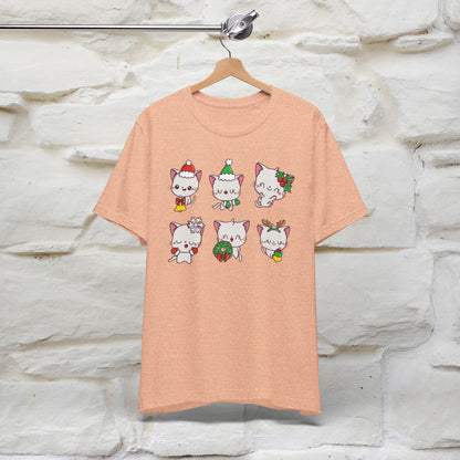 Christmas Cats T-Shirt | Festive Cat T-Shirt for Men & Women | 100% Cotton*