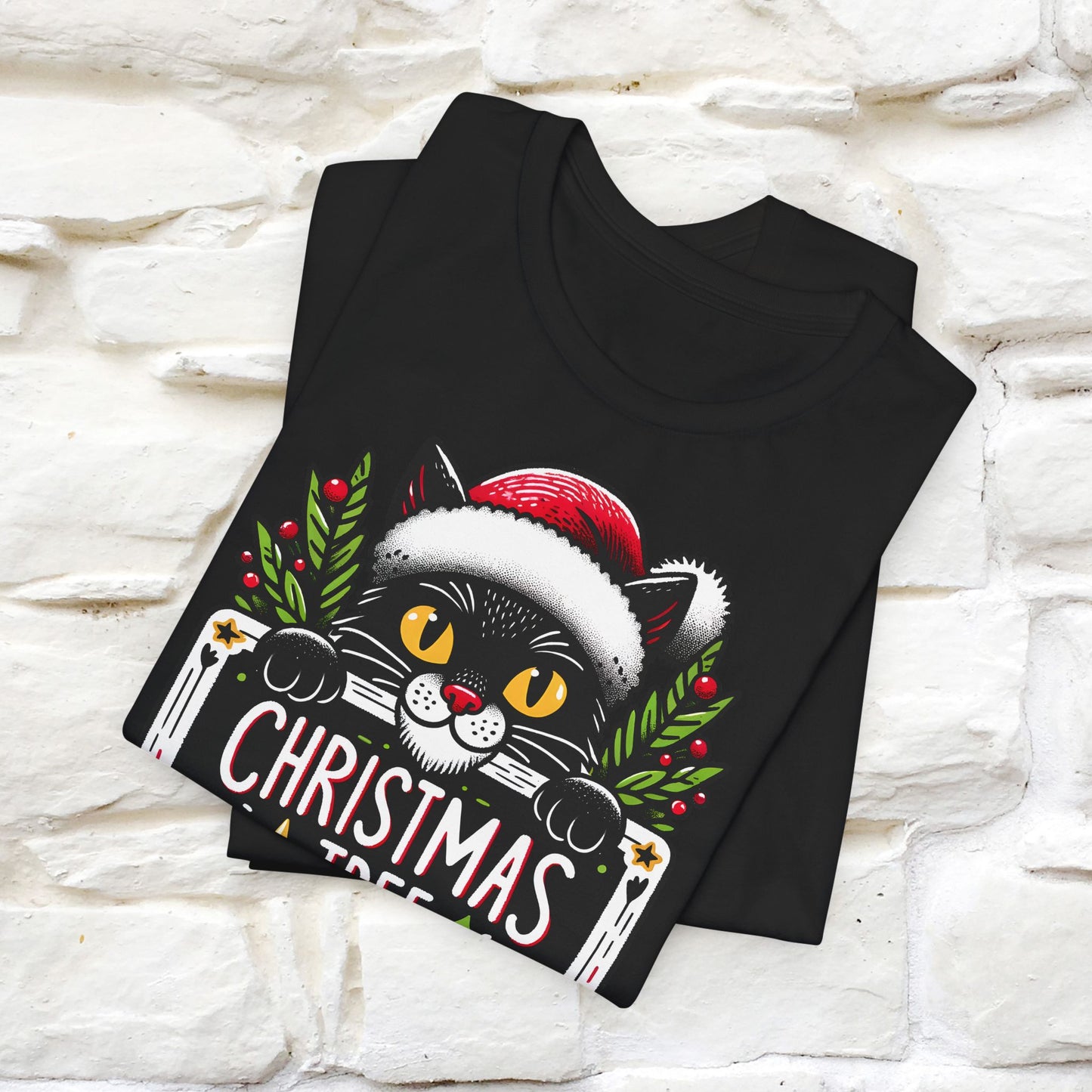 Christmas Tree Killer | Festive Cat Christmas Shirt for Men & Women | 100% Cotton*