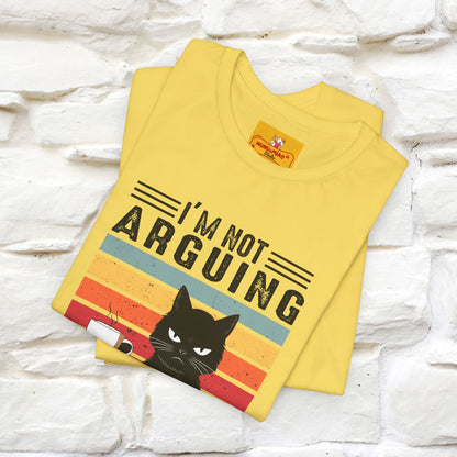 Non sto discutendo, sto spiegando perché ho ragione T-shirt con gatto per uomo e donna | 100% cotone* Maglietta divertente