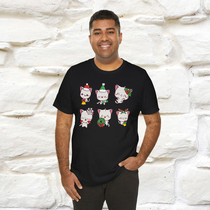 Christmas Cats T-Shirt | Festive Cat T-Shirt for Men & Women | 100% Cotton*