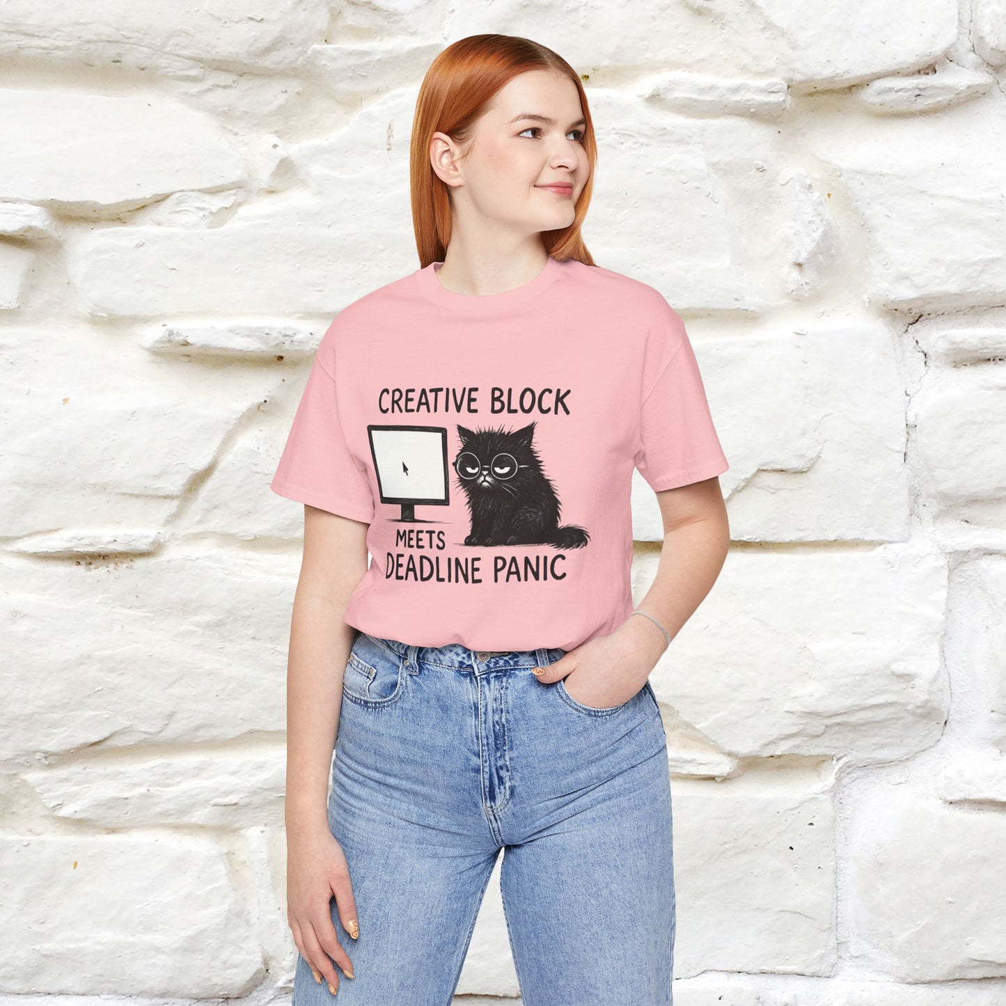 "Creative Block Meets Deadline..." |Cat T-Shirt | Nunu&Miao Studio