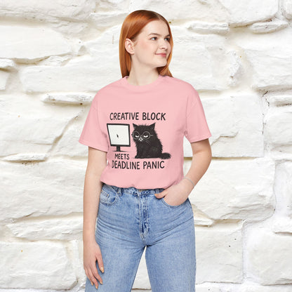 "Creative Block Meets Deadline..." |Cat T-Shirt | Nunu&Miao Studio
