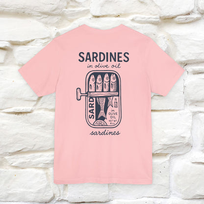 "Sardines In Olive Oil" Cute T-shirt | Front & Back Design|Nunu&Miao Studio