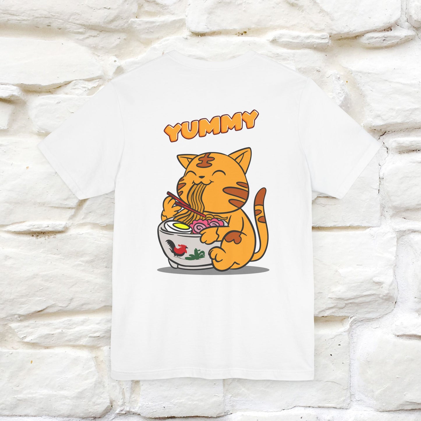 "Yummy" Cat T-shirt for Men & Women | Front & Back Design | 100% Cotton*