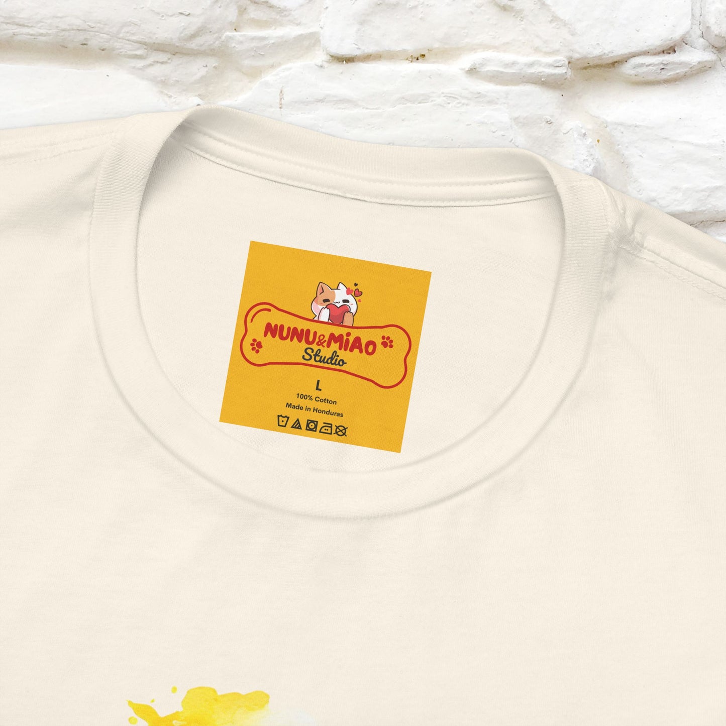 "Il Pittore'' Cat T-Shirt Front and Back Design | Nunu&Miao Studio
