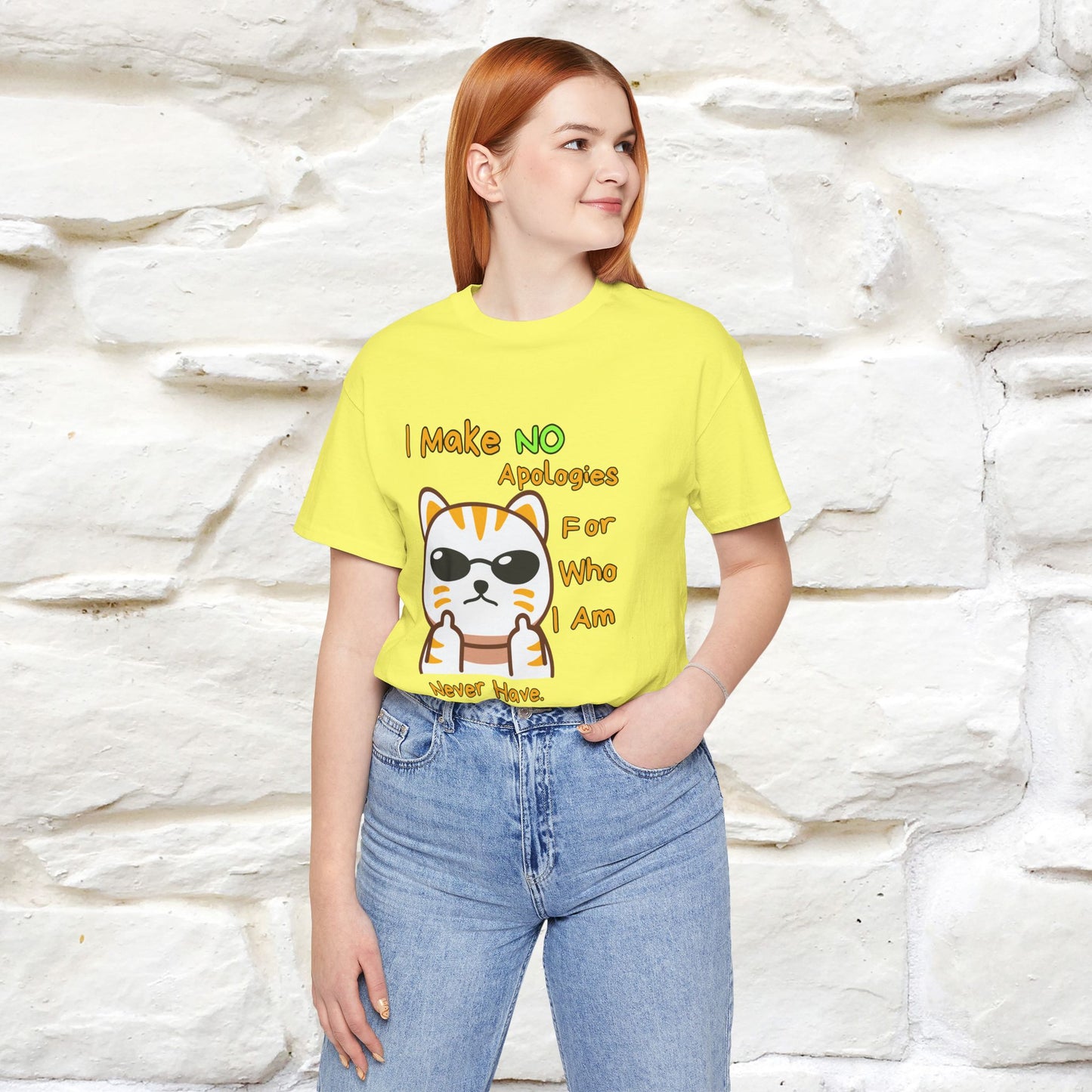 "I Make No Apologies... " |Cat T-Shirt | Nunu&Miao Studio