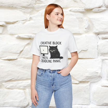 "Creative Block Meets Deadline..." |Cat T-Shirt | Nunu&Miao Studio