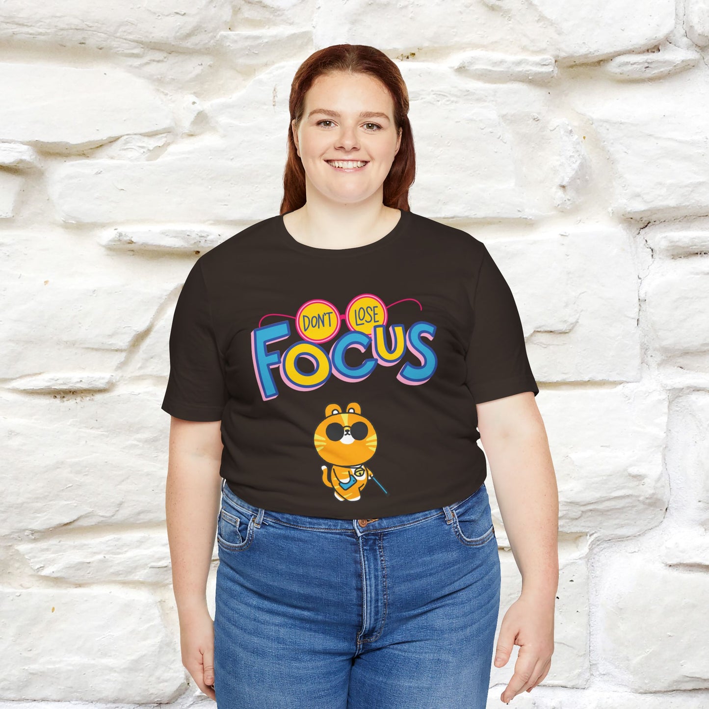 Don’t Lose Focus Cat T-Shirt for Men & Women | 100% Cotton* Motivational & Funny Tee