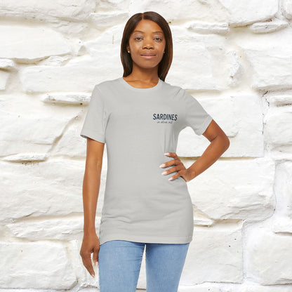 "Sardines In Olive Oil" Cute T-shirt | Front & Back Design|Nunu&Miao Studio