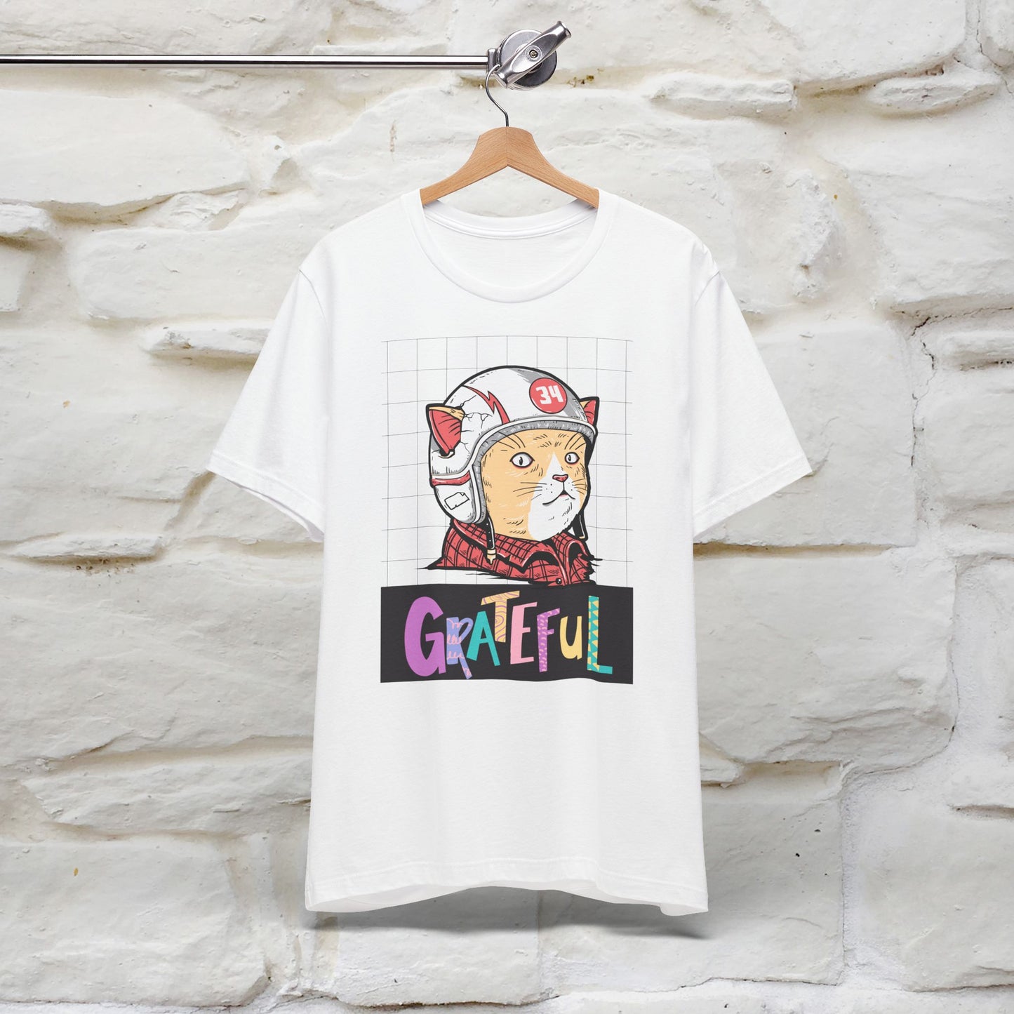 ''Grateful''  Cat T-shirt for Men and Women  100% Cotton*