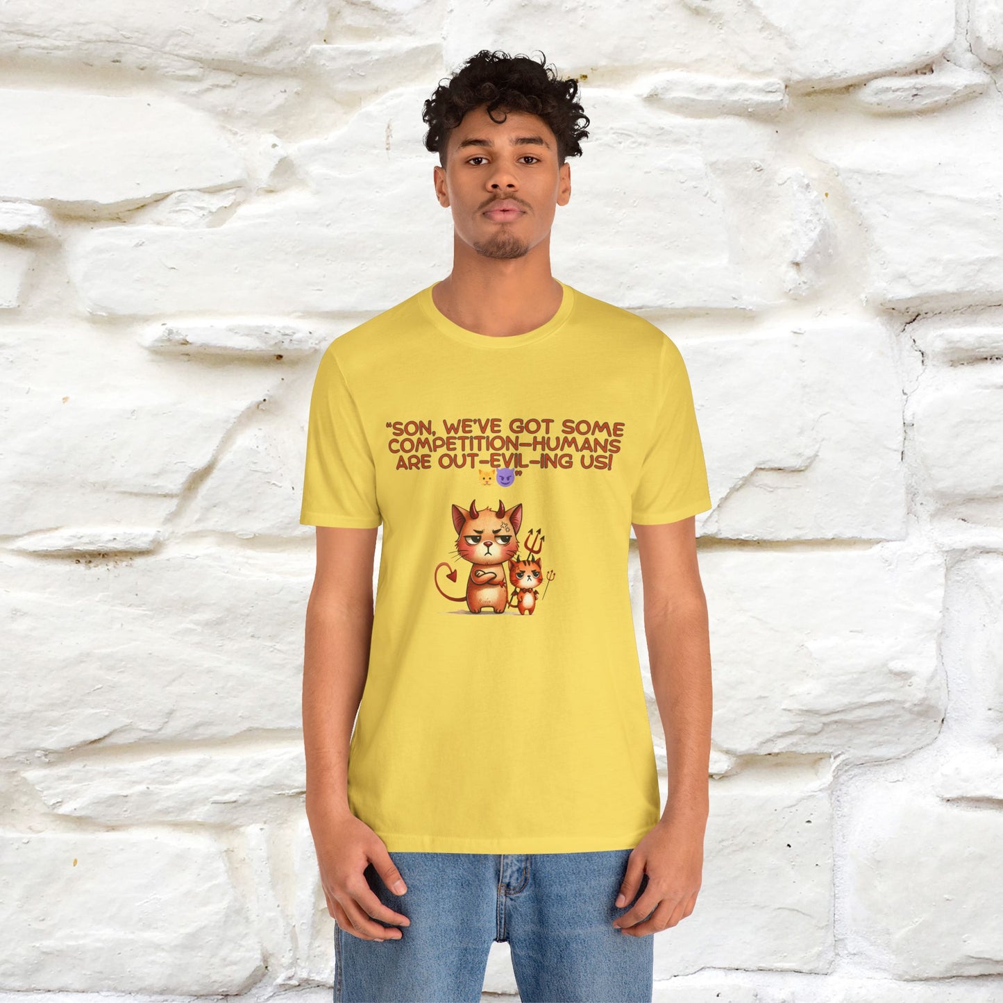 "Humans Are Out-Evil-Ing Us." Cat  T-shirt |Nunu&Miao Studio - Nunu&Miao Studio