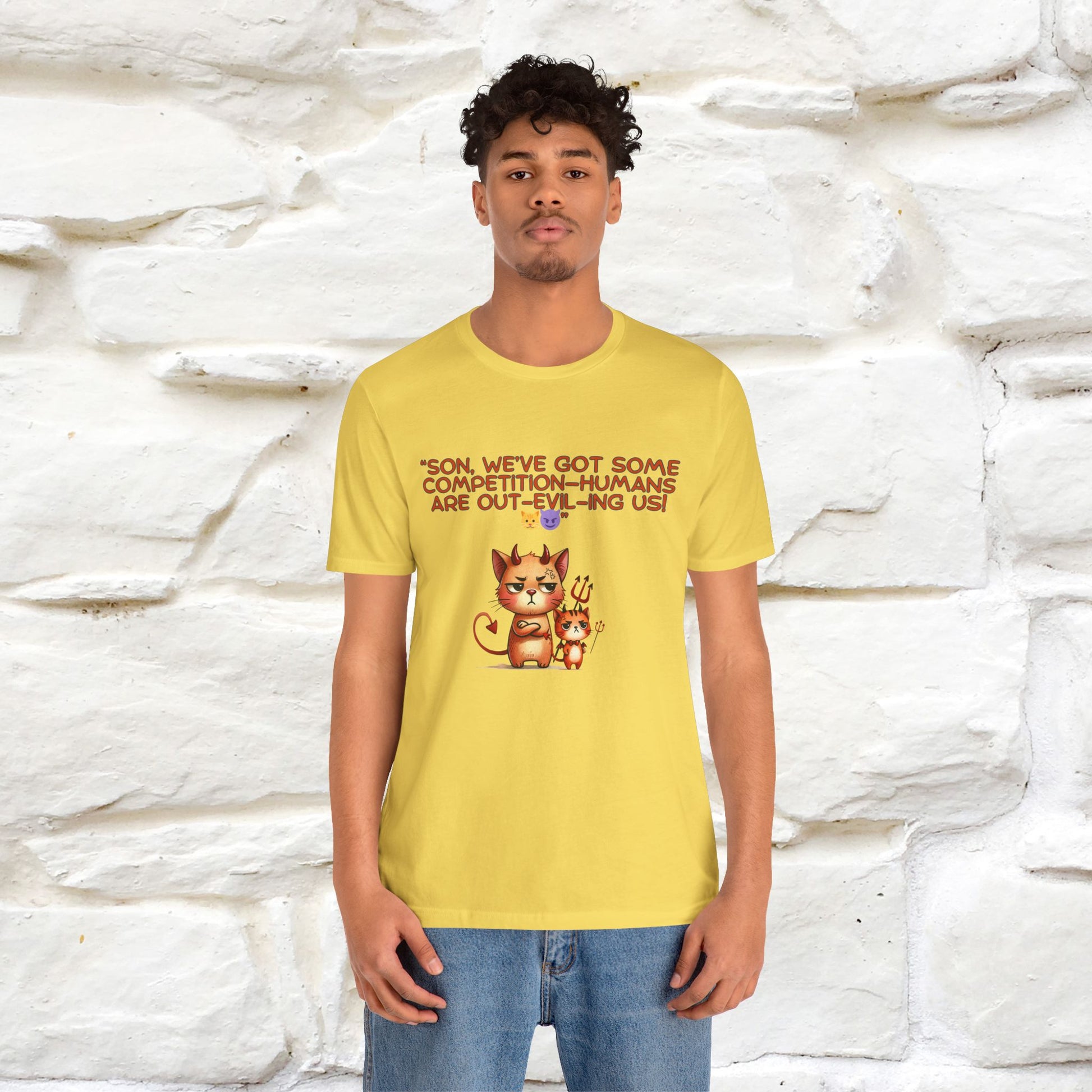 "Humans Are Out-Evil-Ing Us." Cat  T-shirt |Nunu&Miao Studio - Nunu&Miao Studio