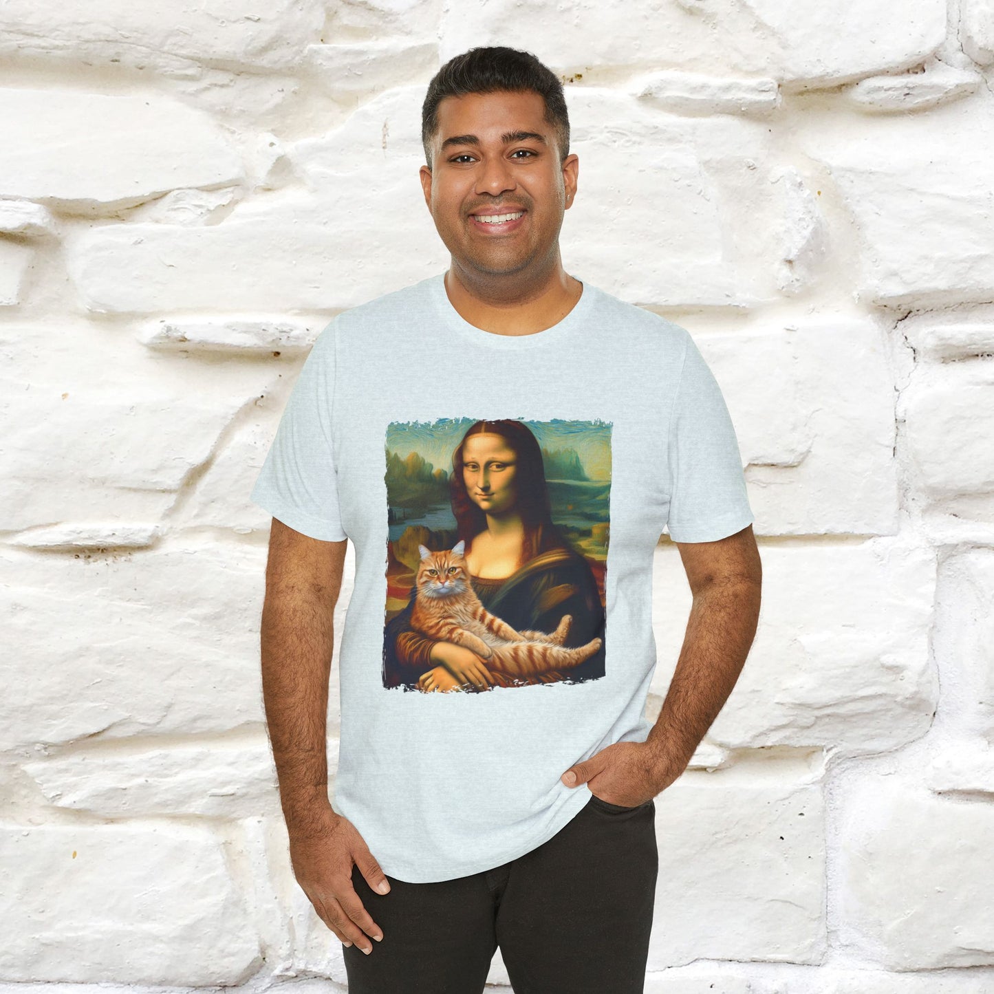 Mona Lisa’s Cat T-Shirt | Classic Art-Inspired Cat Tee for Men & Women | 100% Cotton*