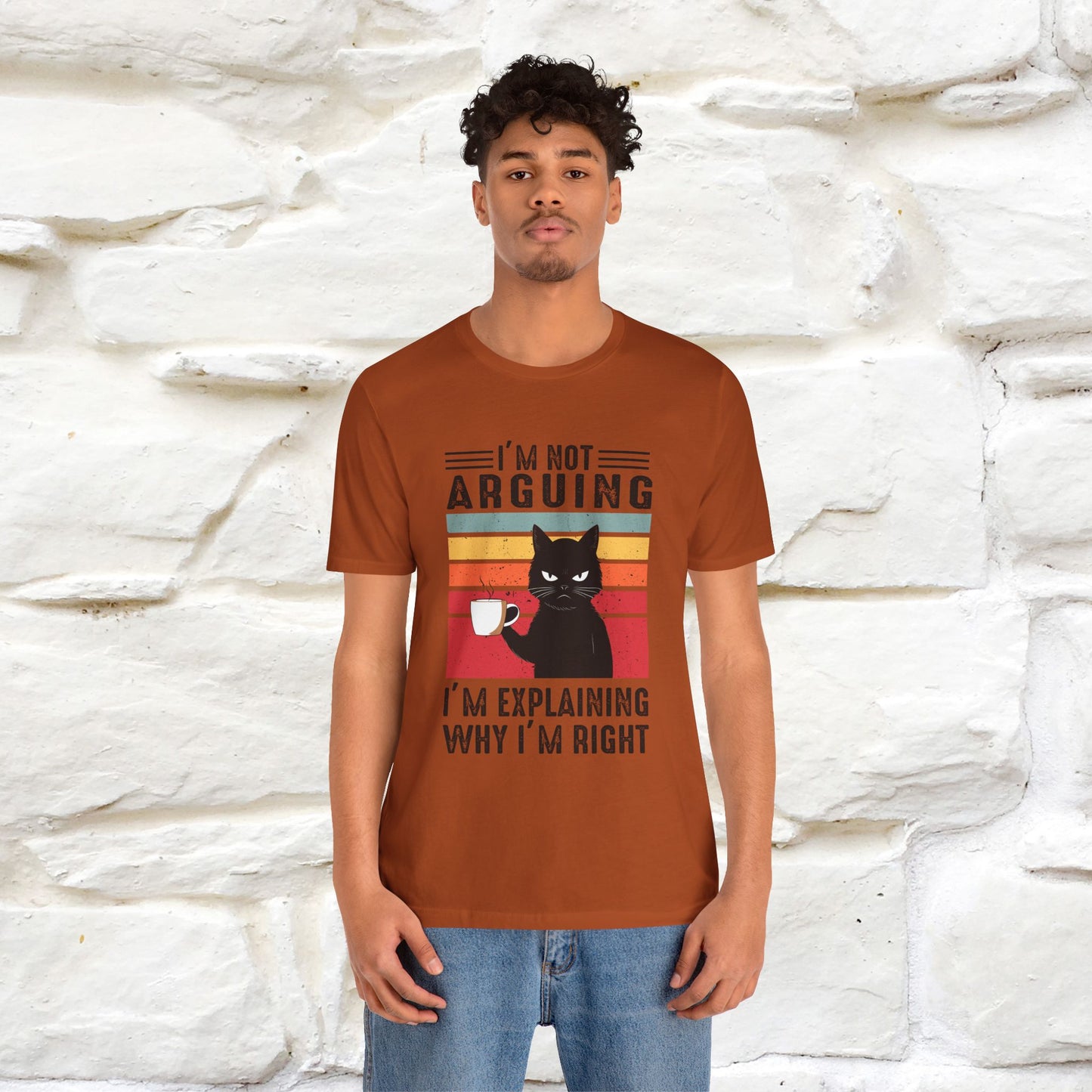 Non sto discutendo, sto spiegando perché ho ragione T-shirt con gatto per uomo e donna | 100% cotone* Maglietta divertente