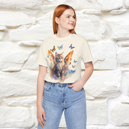 "Meow-velous Butterflies" T-shirt for Women | 100% Cotton*