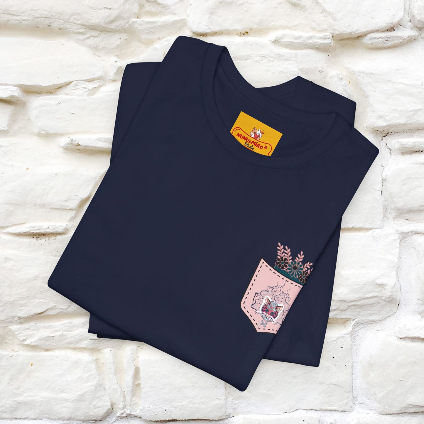 ''Air Fire Cat'' | Cat T-Shirt Front and Back Design | Nunu&Miao Studio