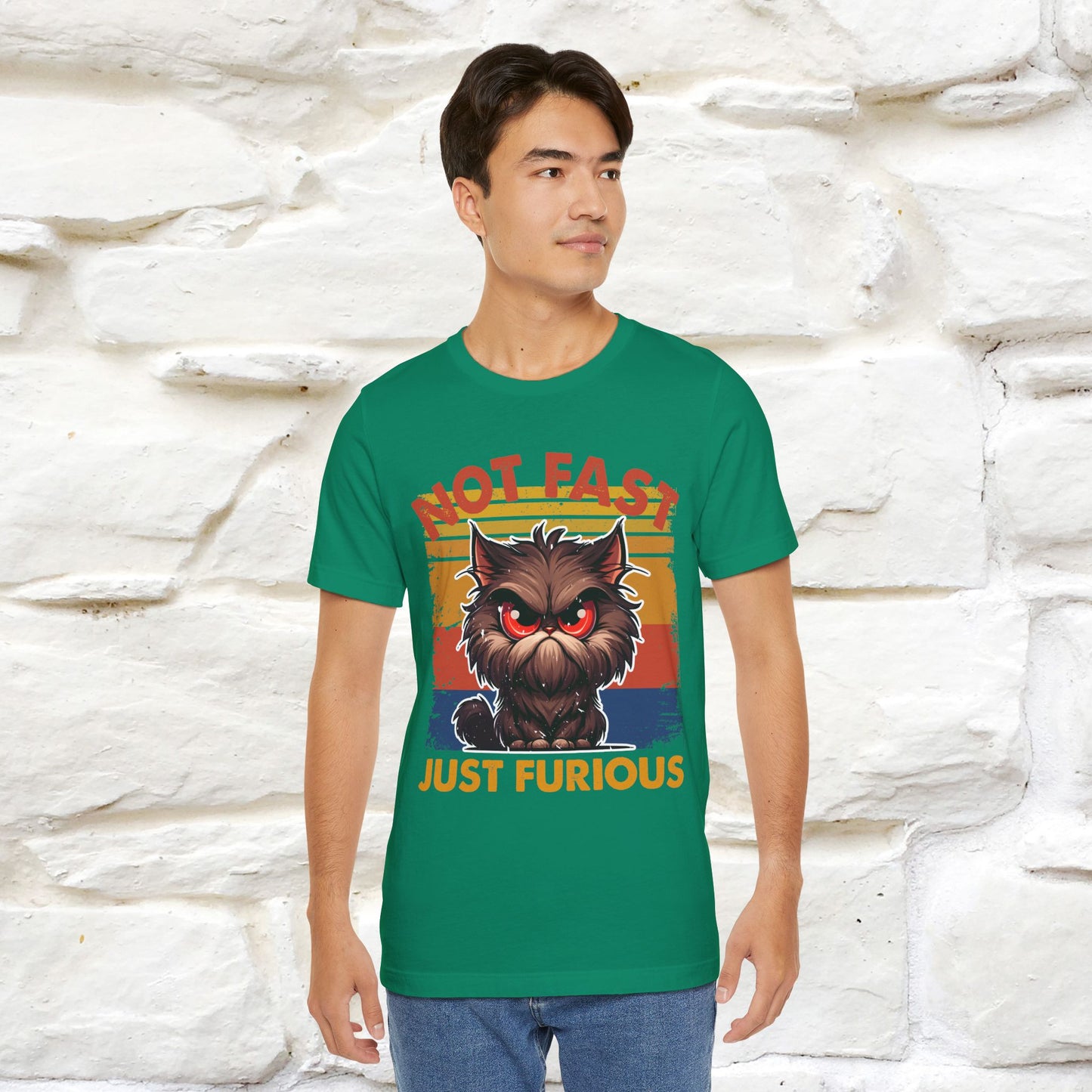 Not Fast, Just Furious |  Sarcastic Cat T-Shirt | Nunu&Miao Studio