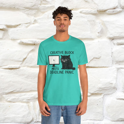 "Creative Block Meets Deadline..." |Cat T-Shirt | Nunu&Miao Studio