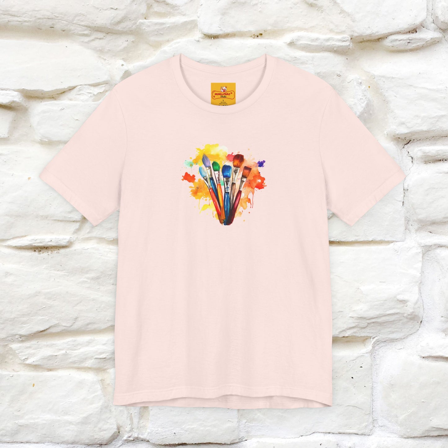 "Il Pittore'' Cat T-Shirt Front and Back Design | Nunu&Miao Studio