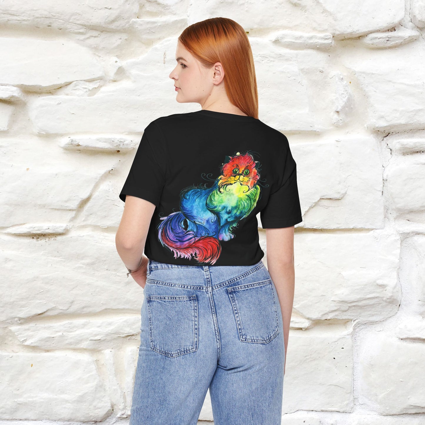 "Il Pittore'' Cat T-Shirt Front and Back Design | Nunu&Miao Studio