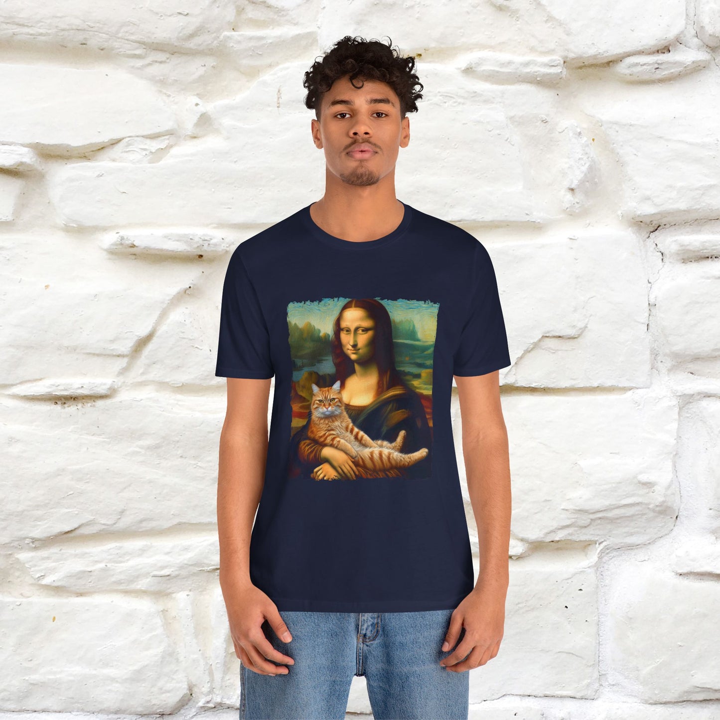 Mona Lisa’s Cat T-Shirt | Classic Art-Inspired Cat Tee for Men & Women | 100% Cotton*