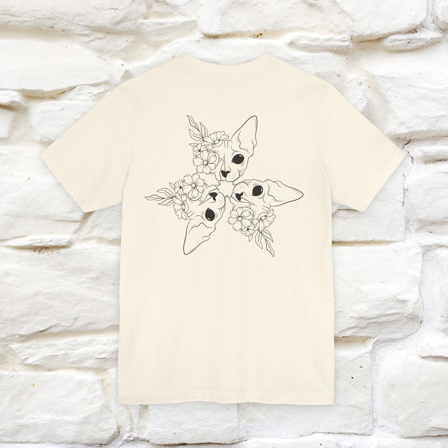 "Trinity'' Cat T-Shirt Front and Back Design | Nunu&Miao Studio