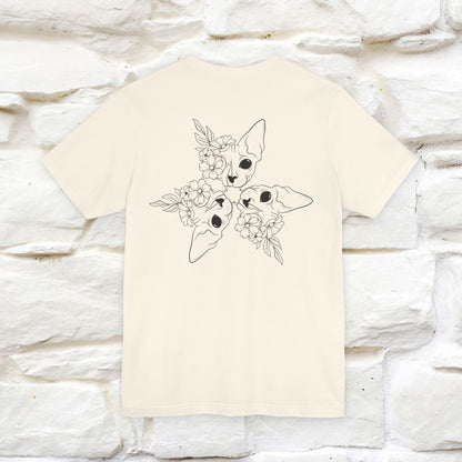 "Trinity'' Cat T-Shirt Front and Back Design | Nunu&Miao Studio