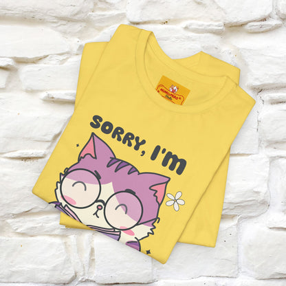 ''Sorry I am All Booked Up| Cute Cat T-Shirt |Nunu&Miao Studio