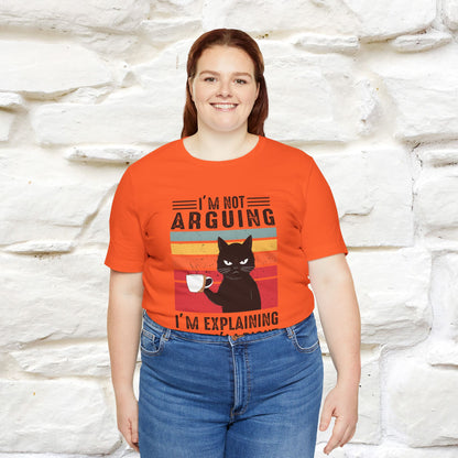 Non sto discutendo, sto spiegando perché ho ragione T-shirt con gatto per uomo e donna | 100% cotone* Maglietta divertente