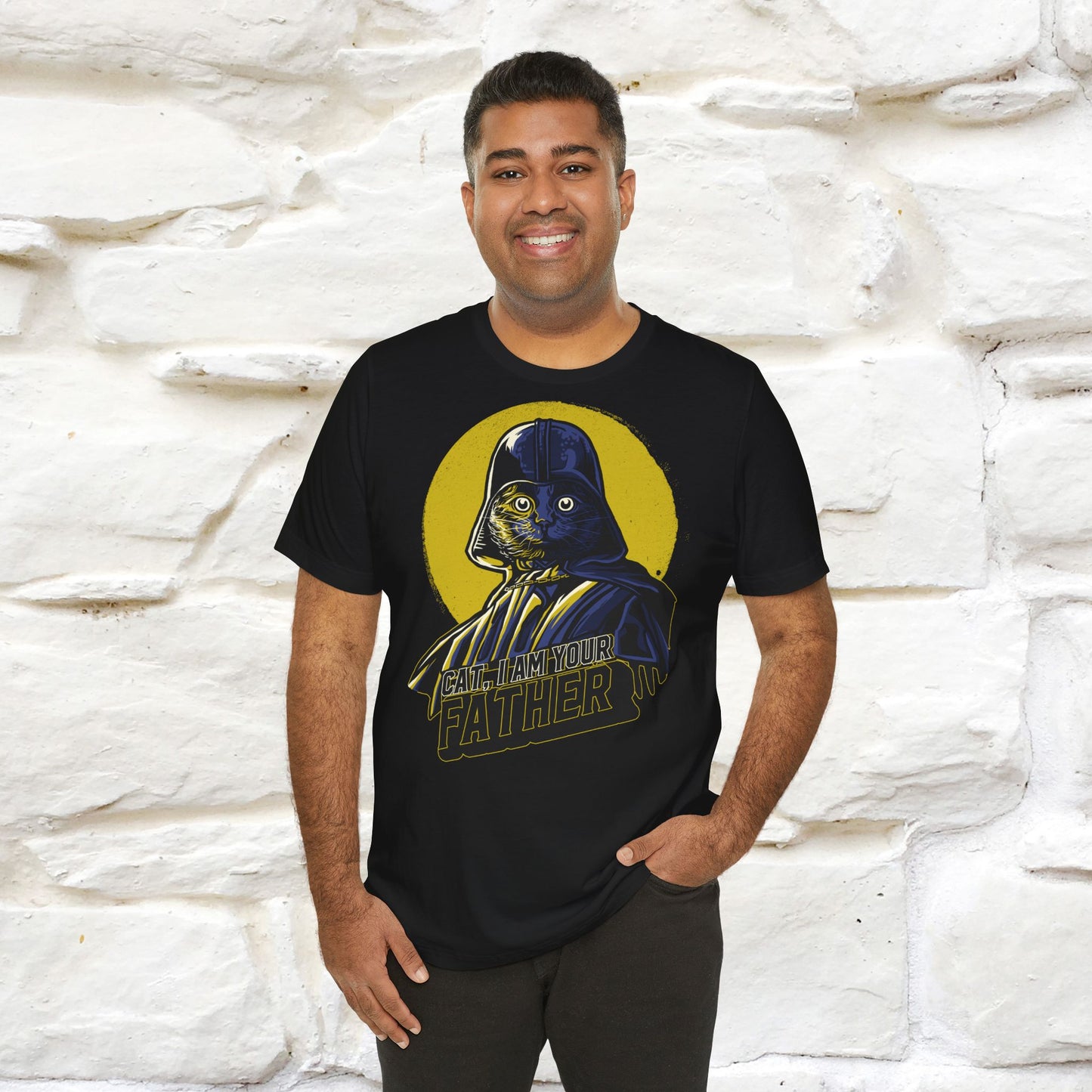 Cat I Am Your Father T-Shirt | Fun Cat & Movie Parody Tee for Men & Women | 100% Cotton