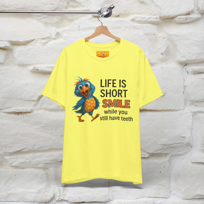 "Life Is Short Smile While ..." |Funny T-Shirt | Nunu&Miao Studio