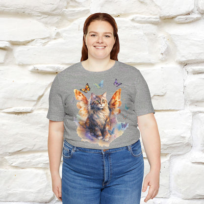 "Meow-velous Butterflies"  T-shirt for Women 100% Cotton* - Nunu&Miao Studio