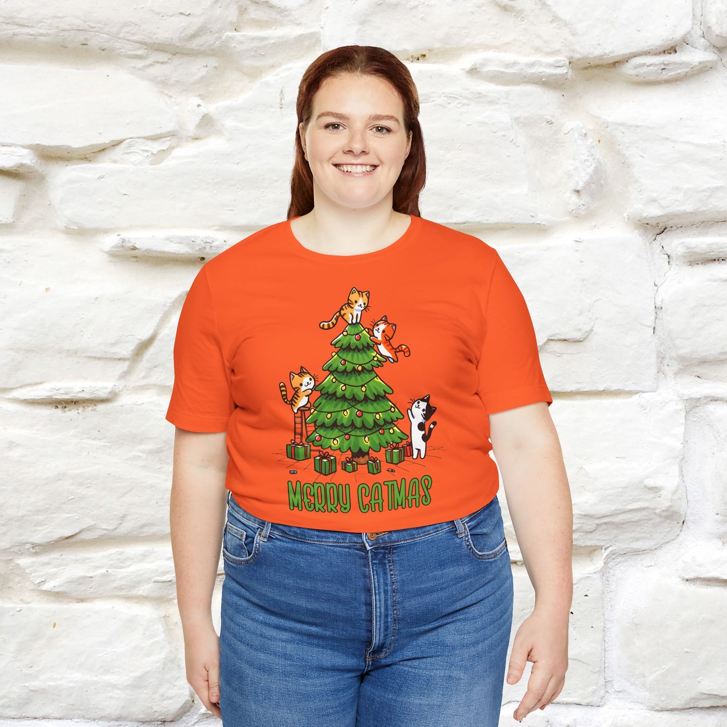 Merry Catmas | Cattitude Christmas Shirt for Men & Women | 100% Cotton*