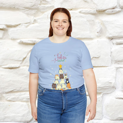 "Feliz Natal" Cat T-shirt|Nunu&Miao Studio - Nunu&Miao Studio